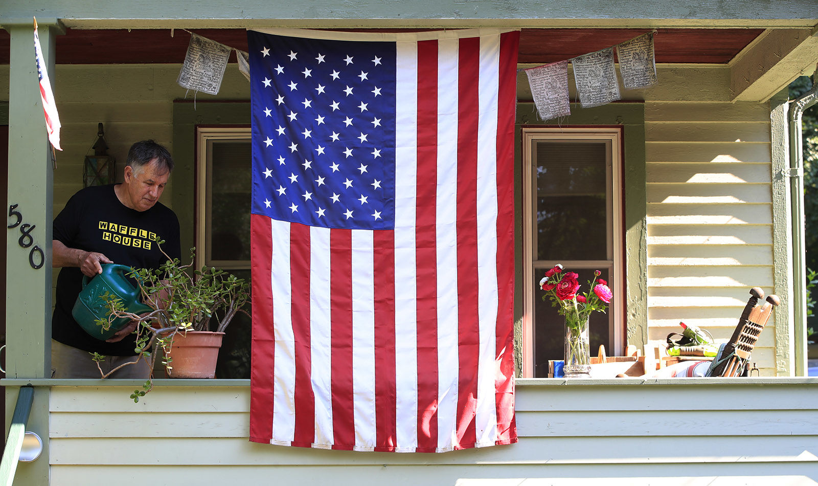 Flags around Western New York